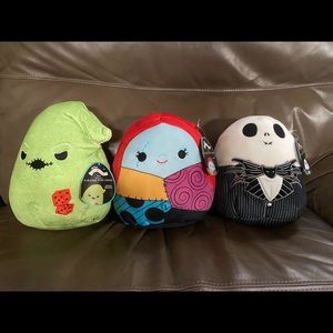 8" Nightmare Before Christmas Squishmallow Set
